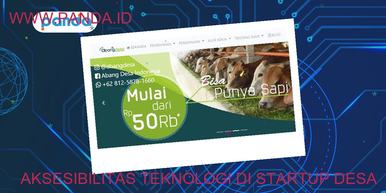 Aksesibilitas teknologi di startup desa