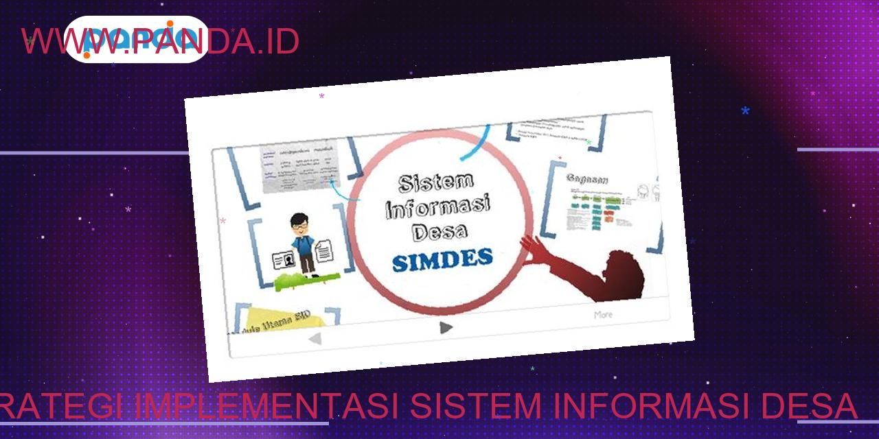 Strategi implementasi sistem informasi desa
