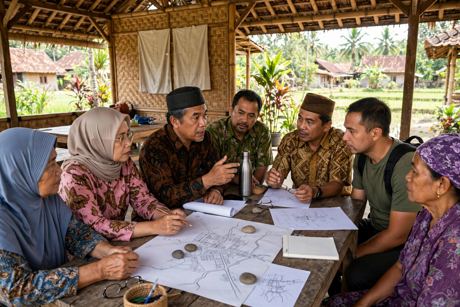 Musyawarah desa membahas kelola APBDes secara transparan
