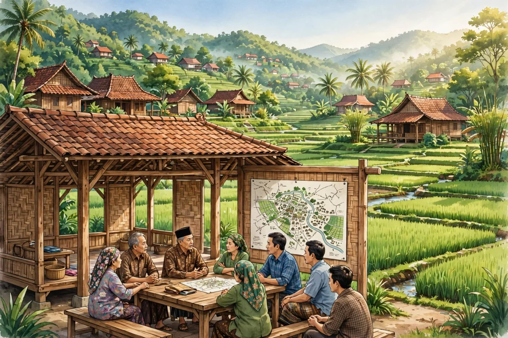 Musyawarah penyusunan RPJM Desa dengan partisipasi masyarakat desa