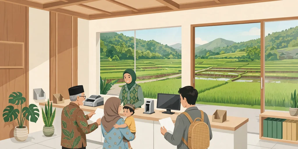 Ilustrasi administrasi kependudukan desa yang terencana dan terkelola