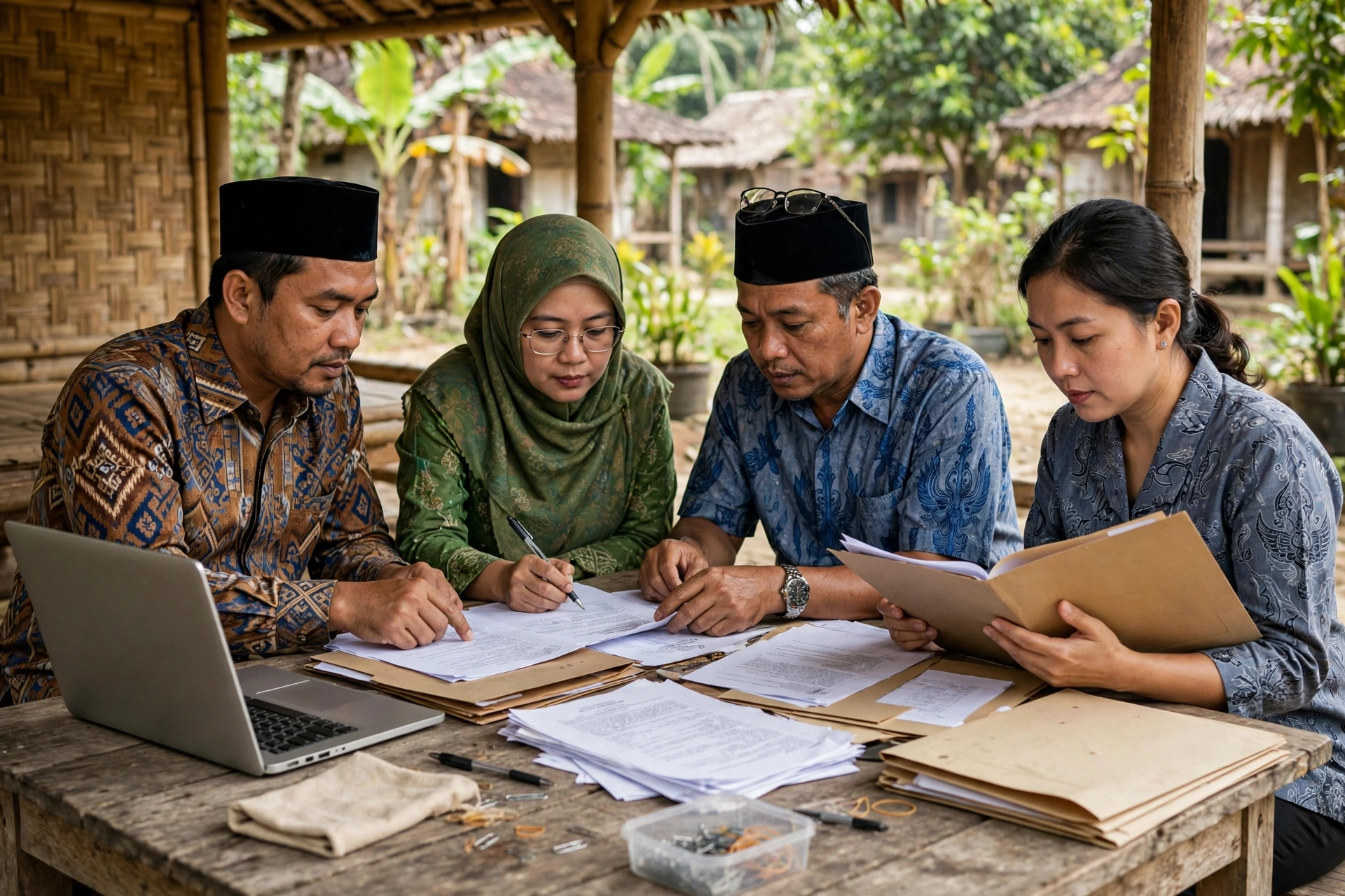 Verifikasi mutasi data penduduk oleh perangkat desa