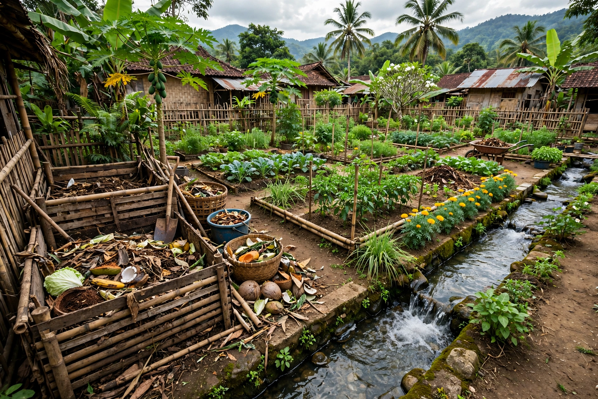 SDGs desa pengelolaan sampah dan kompos untuk lingkungan berkelanjutan