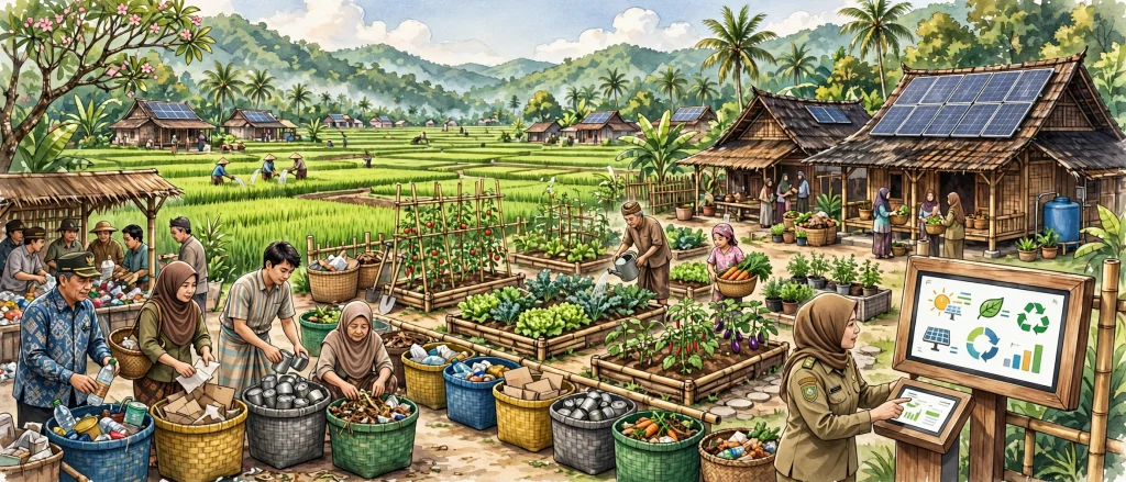 Konsumsi produksi berkelanjutan di desa dengan sistem informasi desa