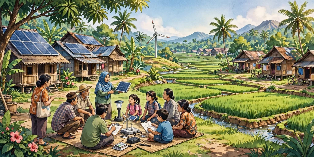 Energi terbarukan desa untuk edukasi warga