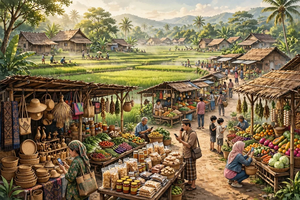 Pemberdayaan UMKM desa melalui sistem informasi desa - pasar desa digital