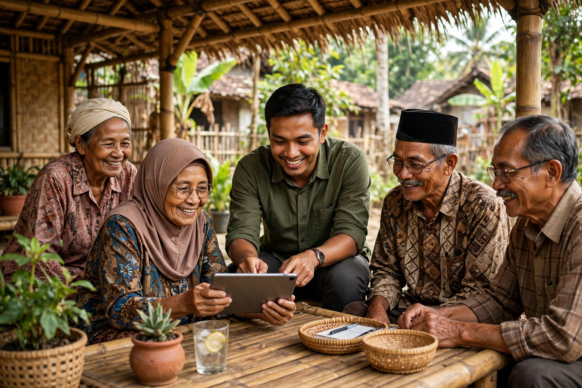 Warga desa belajar internet bersama untuk mengatasi kesenjangan digital desa