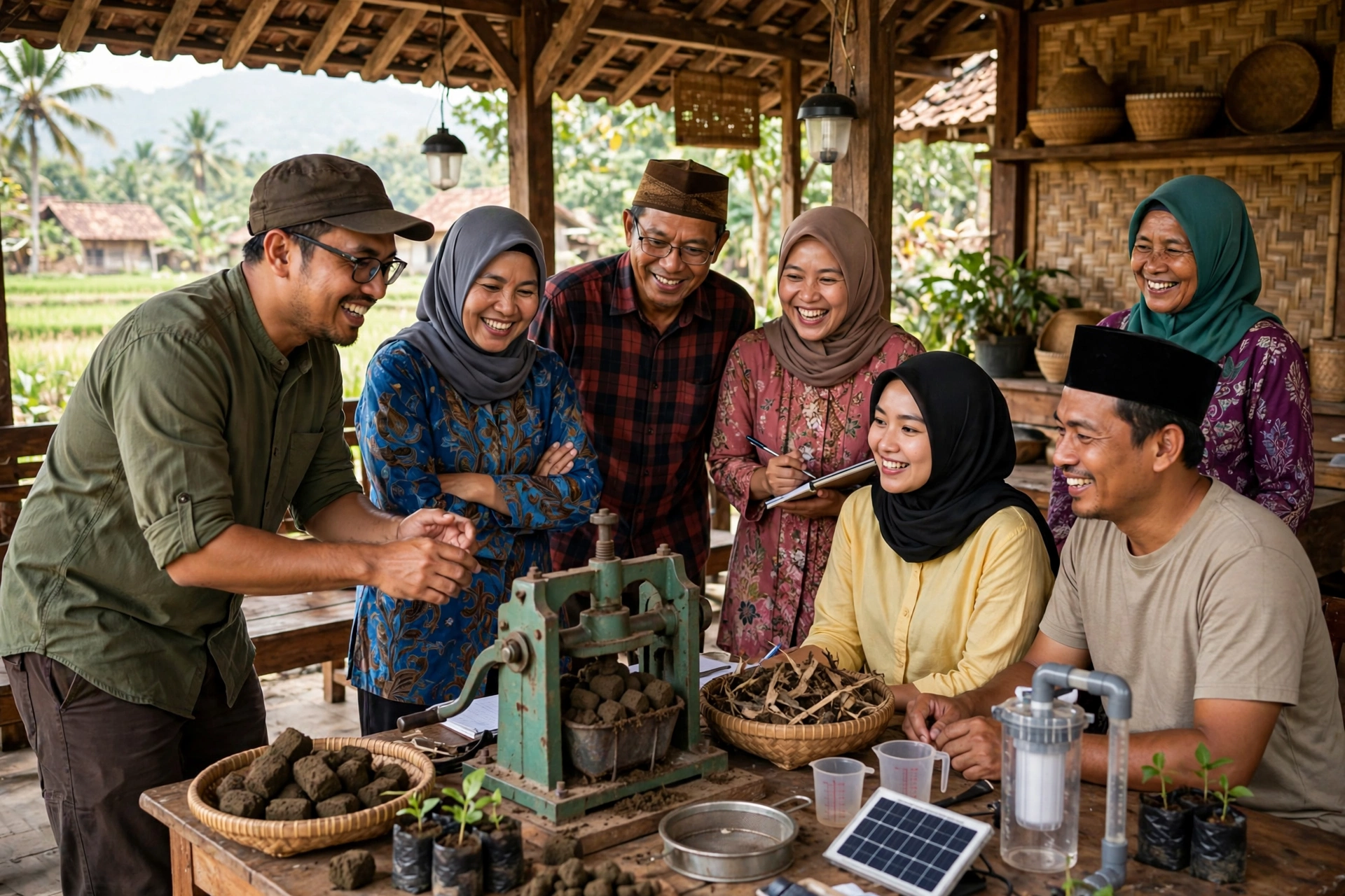 Pelatihan pengguna sebagai bagian layanan purna jual teknologi tepat guna di balai desa