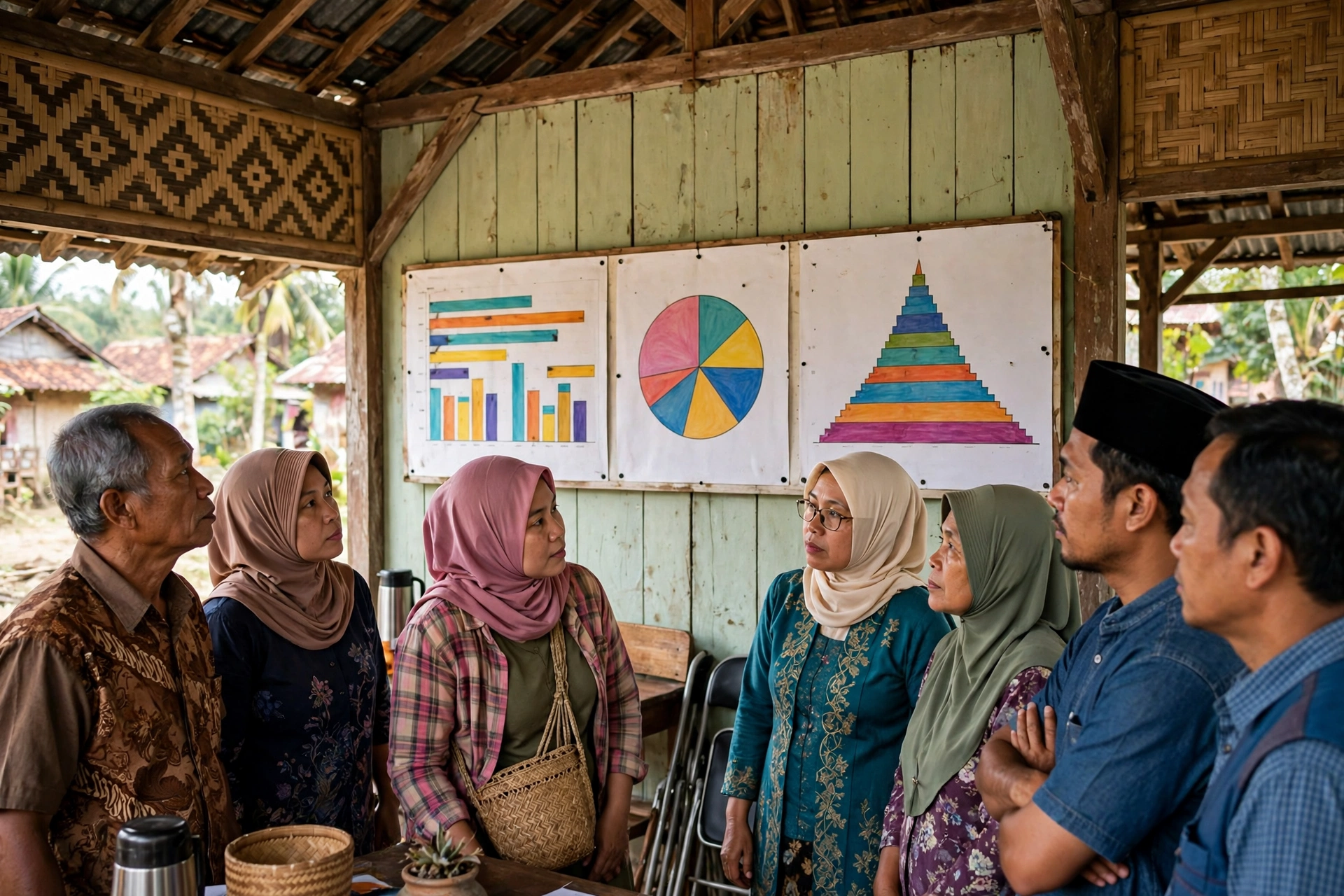 Musyawarah desa membahas statistik sosial desa